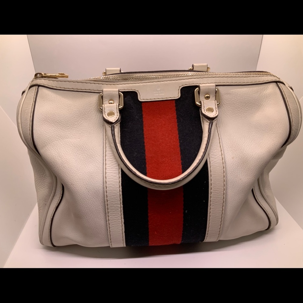 Rare white Gucci speedy bag